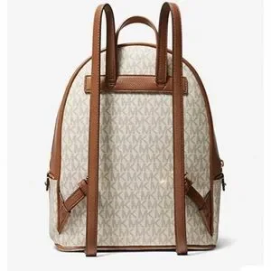 Michael Kors | Bags | Michael Kors Cream And Brown Backpack  display picture 1